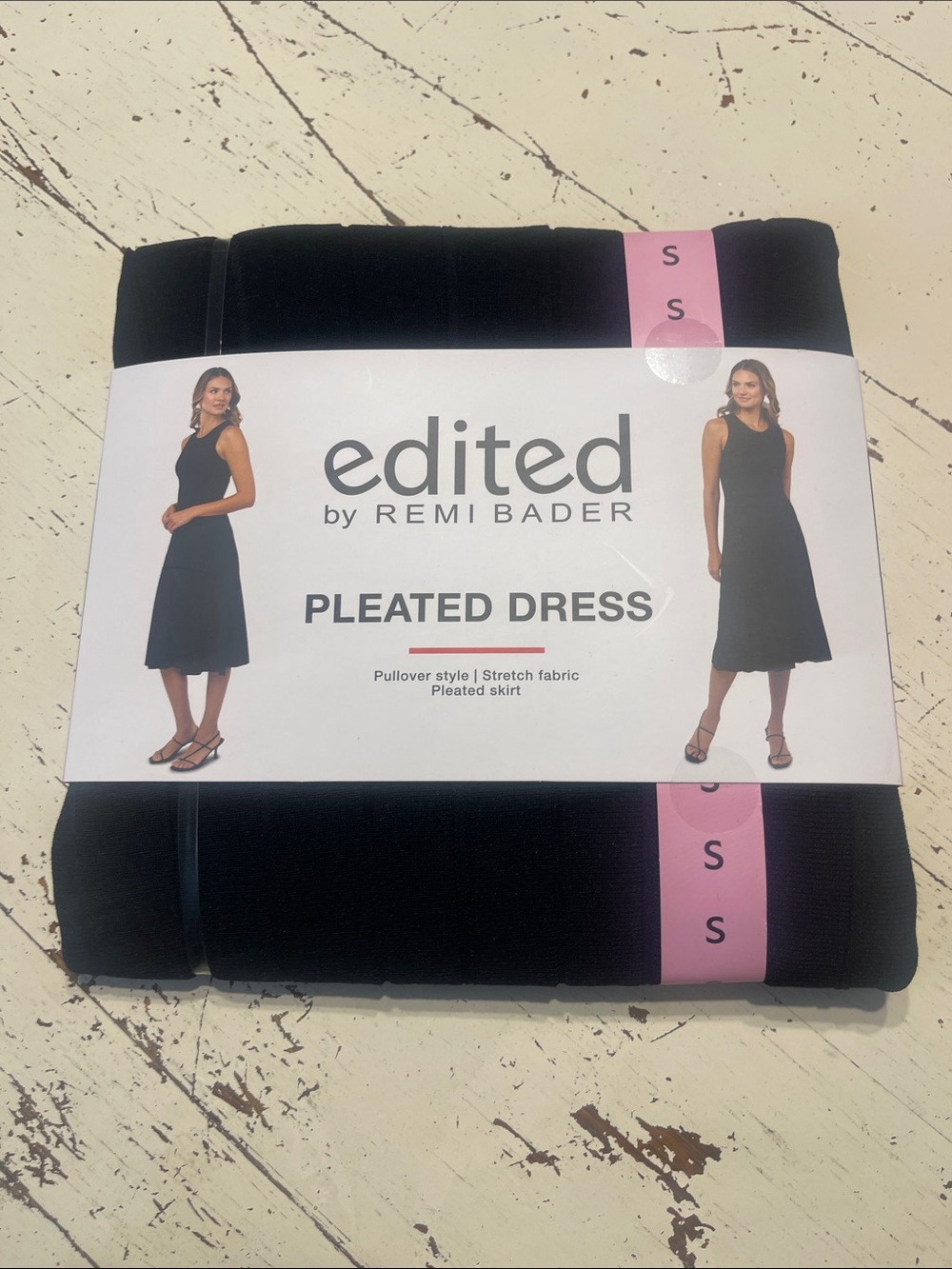 Edited by Remi Bader Black Pleated Midi Dress
